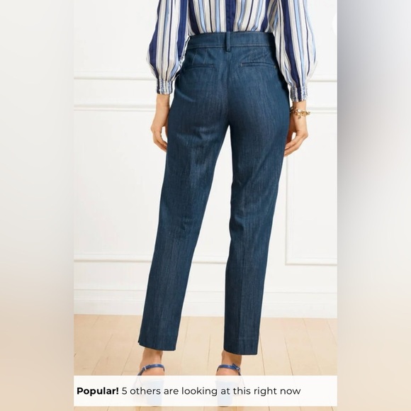 Talbots Women's Straight Leg đź‘–Jeans - Dark Blue - Picture 3 of 9